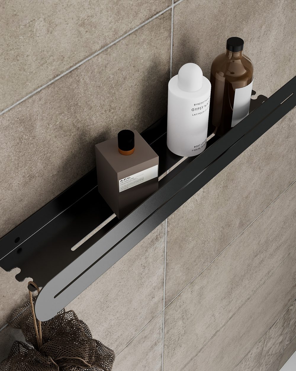 Minimalist wall shelf