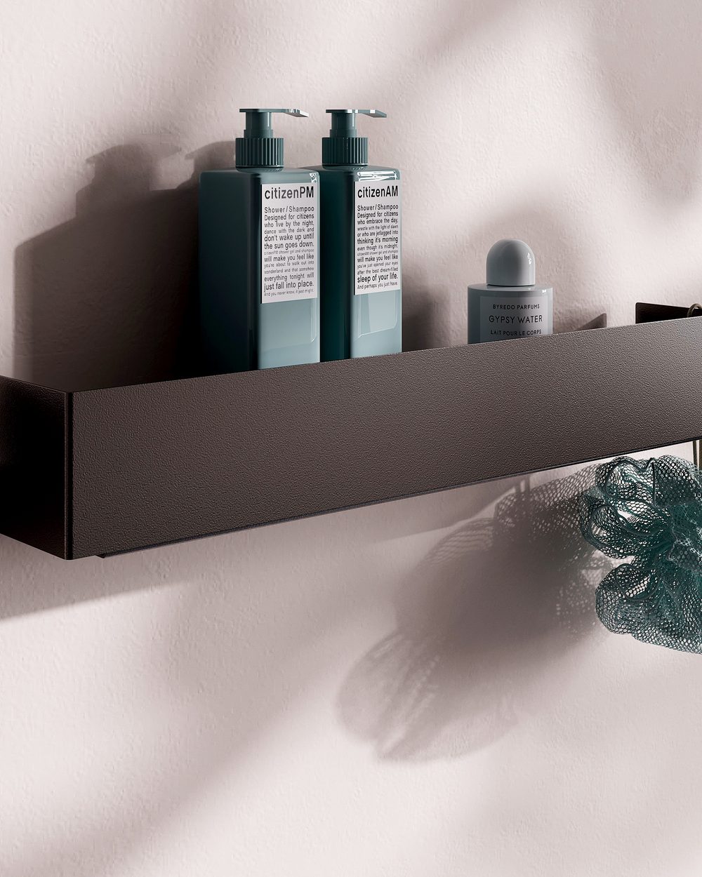 Black matte shelf “Rect”