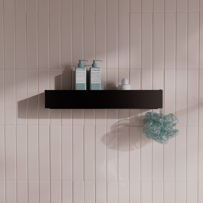 Black matte shelf “Rect”